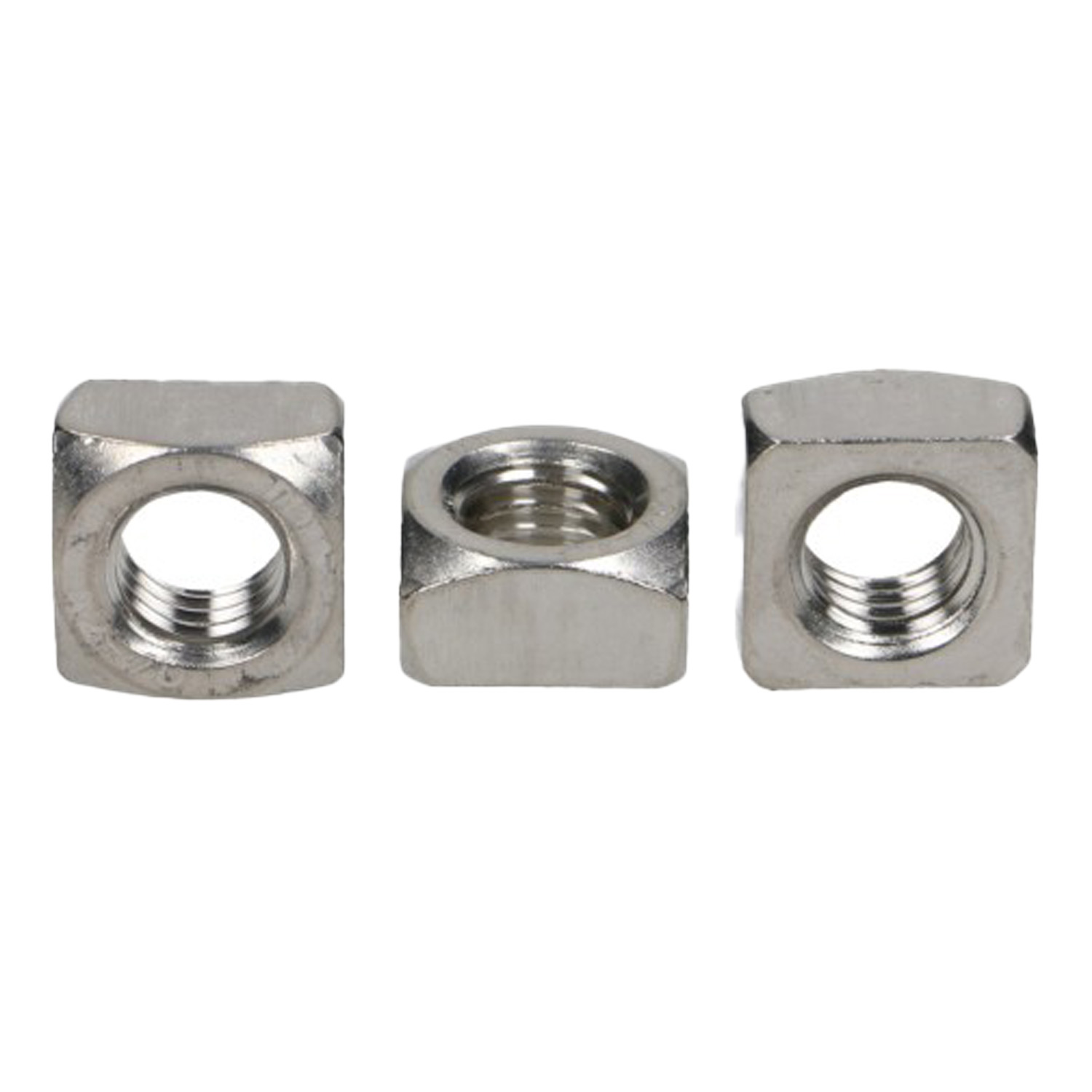 Firkantmutter DIN 557 - M8 / A2 / pakke med 100 stk.