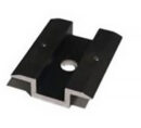 Middle / universal clamp 41x50 with grounding pins - black